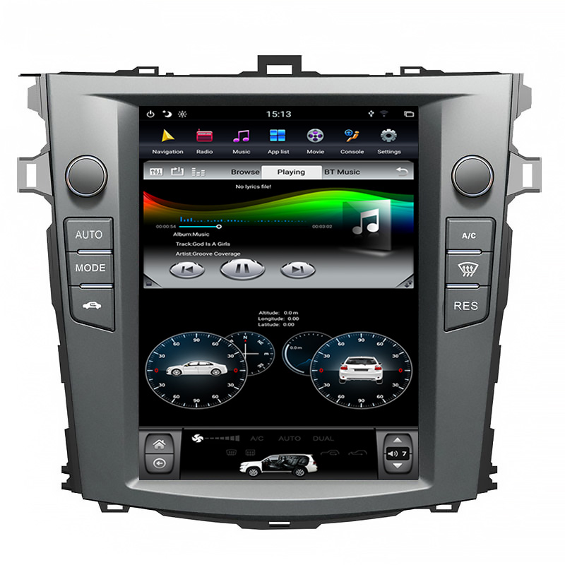 Toyota Corolla 2006-2013 Tesla style 10.4 inch Android Car DVD Player 